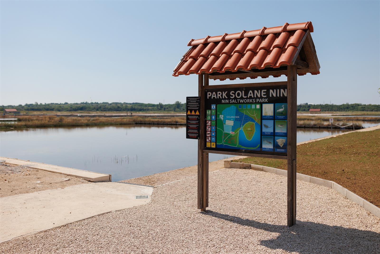Der Park der Saline Nin.