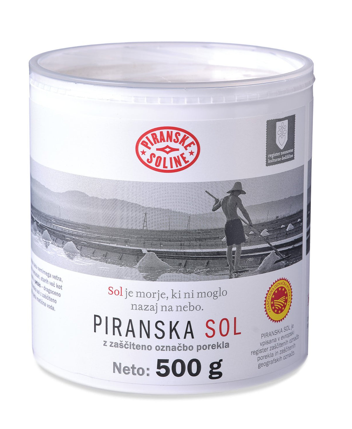 Salz aus Piran g.U. 500 g in der Dose | Adria Salz