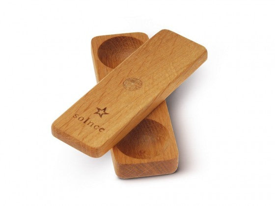 Taschen-Salzfässchen aus Holz, doppelt